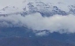 Temmuz ayında bir kentte kar sürprizi